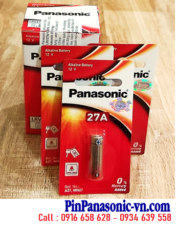 COMBO 1hộp 5vỉ 1viên Pin Remote 12v Panasonic A27 27A MN27 27AE LR27 _Giá chỉ 139.000đ/HỘP